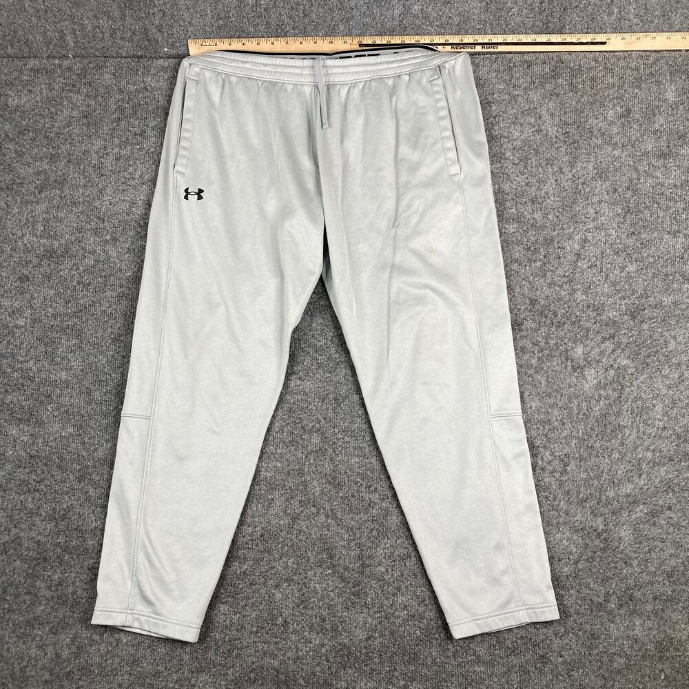 Under Armour ColdGear Pants Mens XXL‎ Gray Fleece Lined Joggers Loose Fit